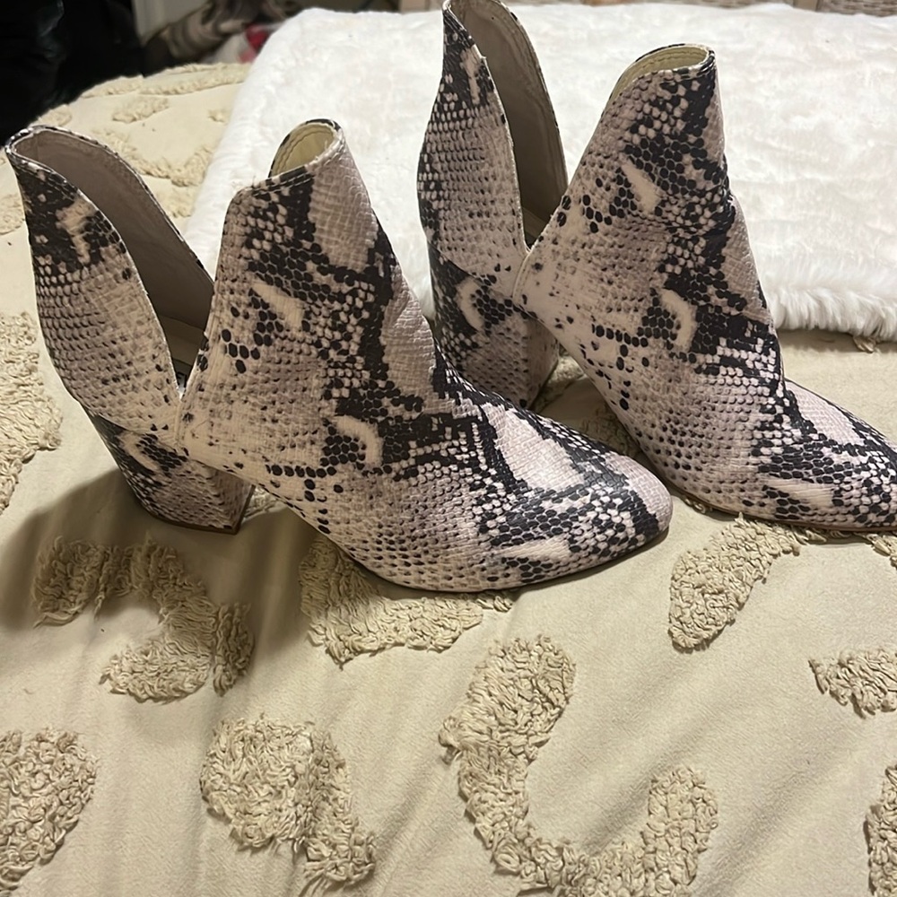 Steve Madden Snake Print Ankle Bootie - image 1